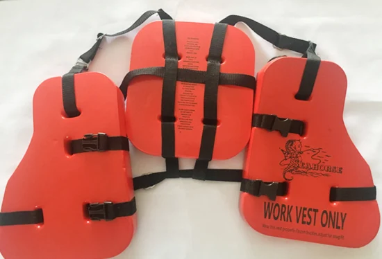 Oil Platform Workwear Persoanl Marine Life Saving Equipment Orange PVC Foam Lifejakcet